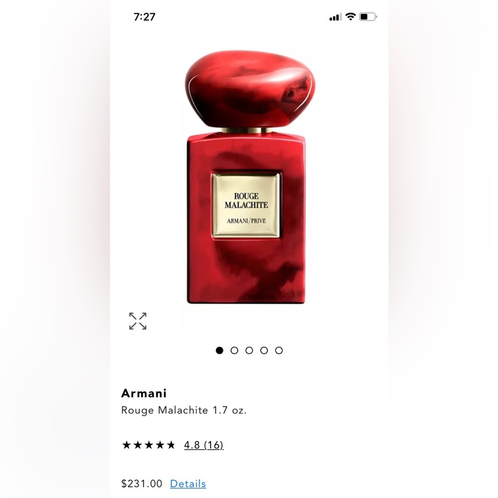 Rouge Malachite Armani Prive NWT 99% FULL